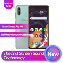 Load image into Gallery viewer, Samsung Galaxy A60 SM-A6060 6.3"Full Screen 2340*1080 Android 9.0 Octa Core Support NFC 32MP+8MP+5MP 3500mAh Face+Fingerprint ID
