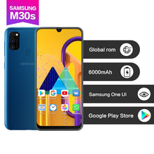 Load image into Gallery viewer, Samsung M30s 6.4" 4x zoom Super AMOLED Screen 2340*1080 6000mAh Face+Fingerprint ID 15w Fast charging 48MP 4 camerasOcta Core